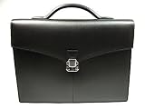 DUNHILL(ダンヒル) FA6060E ダンヒルバッグ メンズダブルブリーフケース 型押しカーフ ビターチョコレート