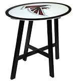Atlanta Falcons Wooden Pub Table With Glass Top