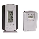 Acu-Rite? Wireless Thermometer with Humidity Clock and Remote Sensor