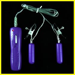 Vibrating Nipple Clamps (Purple)