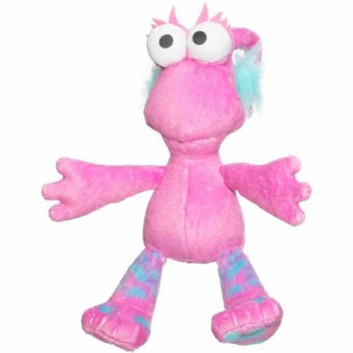 The WotWots Mini Dottywot Plush (Pink with blue spots)