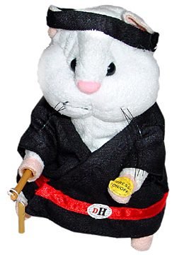 Gemmy Kung Fu Fighting Hamster -Black Uniform