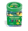 Eureka Tub Of Animal Counters, 100 Counters in 3 3/4" x 5 1/2" x 3 3/4" Tub