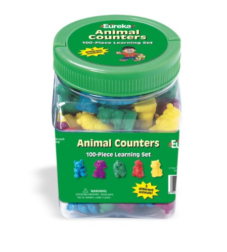 Eureka Tub Of Animal Counters, 100 Counters in 3 3/4 x 5 1/2 x 3 3/4 Tub 41oxn3N0IfL Eureka Tub Of Animal Counters, 100 Counters in 3 3/4 x 5 1/2 x 3 3/4 Tub