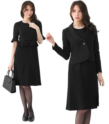 (アッドルージュ) AddRouge 洗える ブラックフォーマル レディーススーツ2点セット ワンピース デオドラント[c562016]