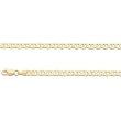 ITALY 14K GOLD CHAINS REGULAR - MARINER CONCAVE 100 - Width: 4.3mm - Length: 7.5