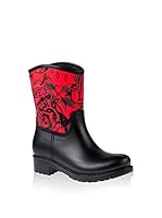 ZZ-SILENCE of the BEES Botas de agua Love (Negro / Rojo)