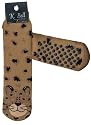Tubular Leopard Non-skid Socks By K. Bell