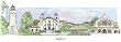 Stanford University - Collegiate Colors - 5" x 13" Framed Prints