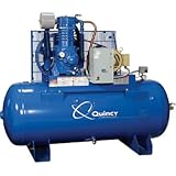 - Quincy QP Pressure Lubricated Reciprocating Compressor - 10 HP, 230 Volt, 3 Phase, 120 Gallon Horizontal, Model# 3103DS12HCA23