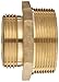 Moon 358-2061521 Brass Fire Hose Adapter, Nipple, 2
