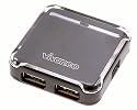 Vivanco NBK USB4 HUB P 4-Port USB-Hub für Notebooks, aktiv, schwarz