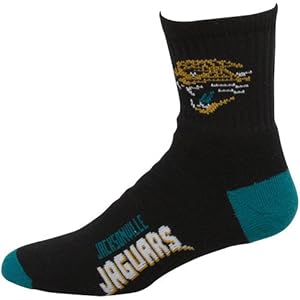 Jacksonville Jaguars Black (501) Cuff Socks (10-13)