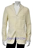 Polo Ralph Lauren Mens Cream Vintage Tennis Blazer In Size 42R