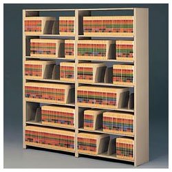 Snap-Together Open Shelving Unit Starter Set, Sand Finish, 48w x 88h, 7 Shelves (TNN102541)