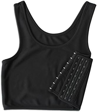 Women Hook Vest Top Lesbian Chest Tomboy Slim Fit Straps Tank Sports Bra Chest Binders
