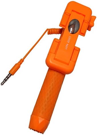 The Best Selfie Stick By Large Mart - Unique LED Flash - Compact, Foldable &amp; Lightweight - Supports All iPhones, Samsung, Nexus, HTC &amp; LG Phones - Wire Connected