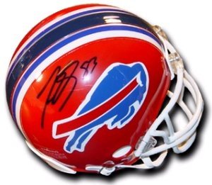 Lee Evans Autographed/Hand Signed Buffalo Bills Replica Mini Helmet