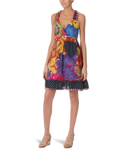Desigual Damen Kleid (mini) 21V2L00, Gr.38 (M) (ES 40), Gelb (Amarillo) Preisvergleich