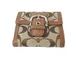 Coach Ladies Mini Signature Compact Clutch Wallet (Brown)