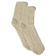 Organic Cotton Short Top Socks - Cream (pkg. of 3)
