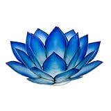Paradise Collection-Natural Shell Tea Light Holder Small Lotus - Blue Lagoon