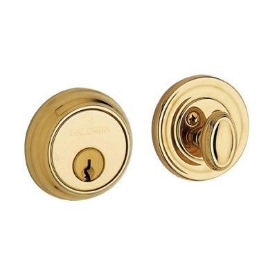 Baldwin 8031.003 Deadbolt Lock Polished Brass