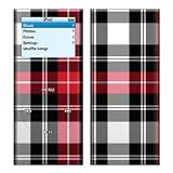 Red Plaid Design Protective Skin Decal Sticker for Apple iPod nano 2G (2nd Generation) 2GB/ 4GB/ 8GB Player