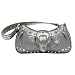 Lou-Ella Dream Weaver Zip Top Shoulder Bag - Silver