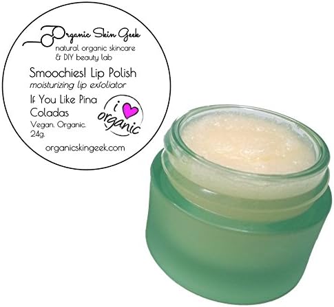 Smoochies! Lip Polish ~ Vegan Organic Moisturizing Lip Exfoliator ~ If You Like Piña Coladas (Pineapple Coconut Flavor) 24g