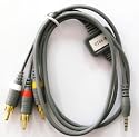 * TV / AV Kabel Samsung Omnia PRO B7610, I8510 INNOV8, I8910 HD, S8000 Jet, i8000 Omnia II/2, S8500 Wave, I9000 Galaxy S - inkl. 1x Optimal Shop Kugelschreiber