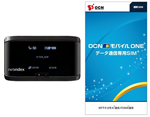 【OCN モバイル ONE 標準SIM付きセット】LTE対応 モバイ ルルーター月額900円(税抜)~ NI-760S
