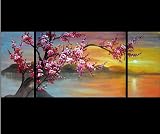 Abstract Art Chinese Plum Blossom Feng Shui Oil Painting