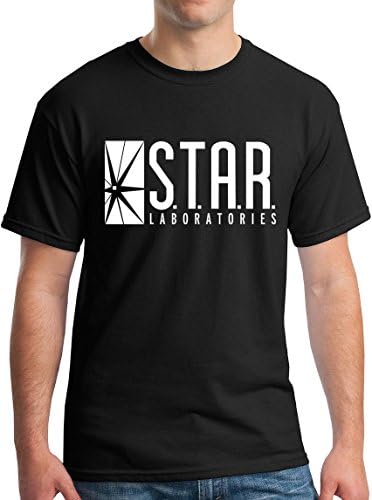 Star Labs T-Shirt Star Laboratories Tee Gift Superhero - Black- XXL