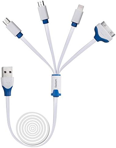 Charging Cable, Premium Quality 4 in 1 Multi Universal USB Cord Cable 3ft with 8 Pin Lighting / 30 Pin / Micro USB Ports for iPhone, iPad, iPad Mini, iPad Air, iPad Pro Samsung Galaxy and more