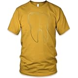 Wisdom Tooth Fine Jersey T-Shirt (Metallic Gold), Gold, S