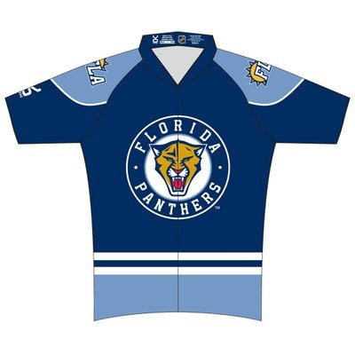 NHL Florida Panthers Men's Cycling Jersey, Blue, Small