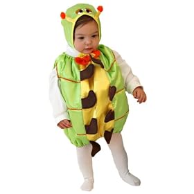 Mullins Square Caterpillar Baby Costume, Lime - 6-18 Months