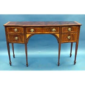 Georgian Style Mahogany Serpentine Sideboard