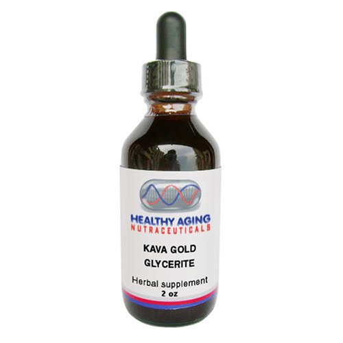 Healthy Aging Nutraceuticals Kava Gold Alcohol Free Glycerite 2-Ounce Bottle by Healthy Aging Nutraceuticals