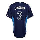 Tampa Bay Rays Authentic Evan Longoria Cool Base BP Jersey