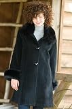 Women's 3/4 Sweep Cashmere Coat with Fox