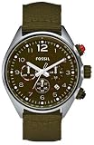 Fossil #CH2726 Men's Brown Dial Flight Chronograph Watch