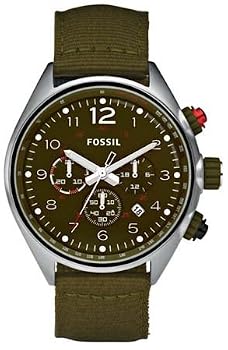 Fossil #CH2726 Men's Brown Dial Flight Chronograph Watch