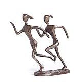 Female Joggers Bronze Sculpture
