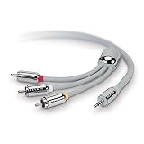 Belkin AV Cable for 4G/5G iPod (Color LCD) - Video / audio cable - composite video / audio - RCA (M) - mini-phone 3.5 mm 4-pole (M) - shielded