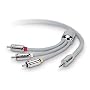 Belkin AV Cable for 4G/5G iPod (Color LCD) - Video / audio cable - composite video / audio - RCA (M) - mini-phone 3.5 mm 4-pole (M) - shielded