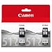 Canon PG512 Hi Capacity Black Ink Twin Pack