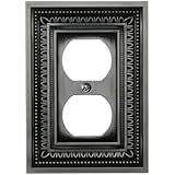 Amerelle 83DAN Filigree Cast Wallplate, Antique Nickel