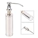 Teika Kitchen Soap Dispenser Stainless Steel Easy Installation Easy Push Large Capacity Well Built Sturdy for Soap Lotion Detergent